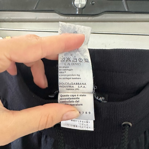 Dolce & Gabbana Silk Black Drawstring Joggers - Picture 7 of 11